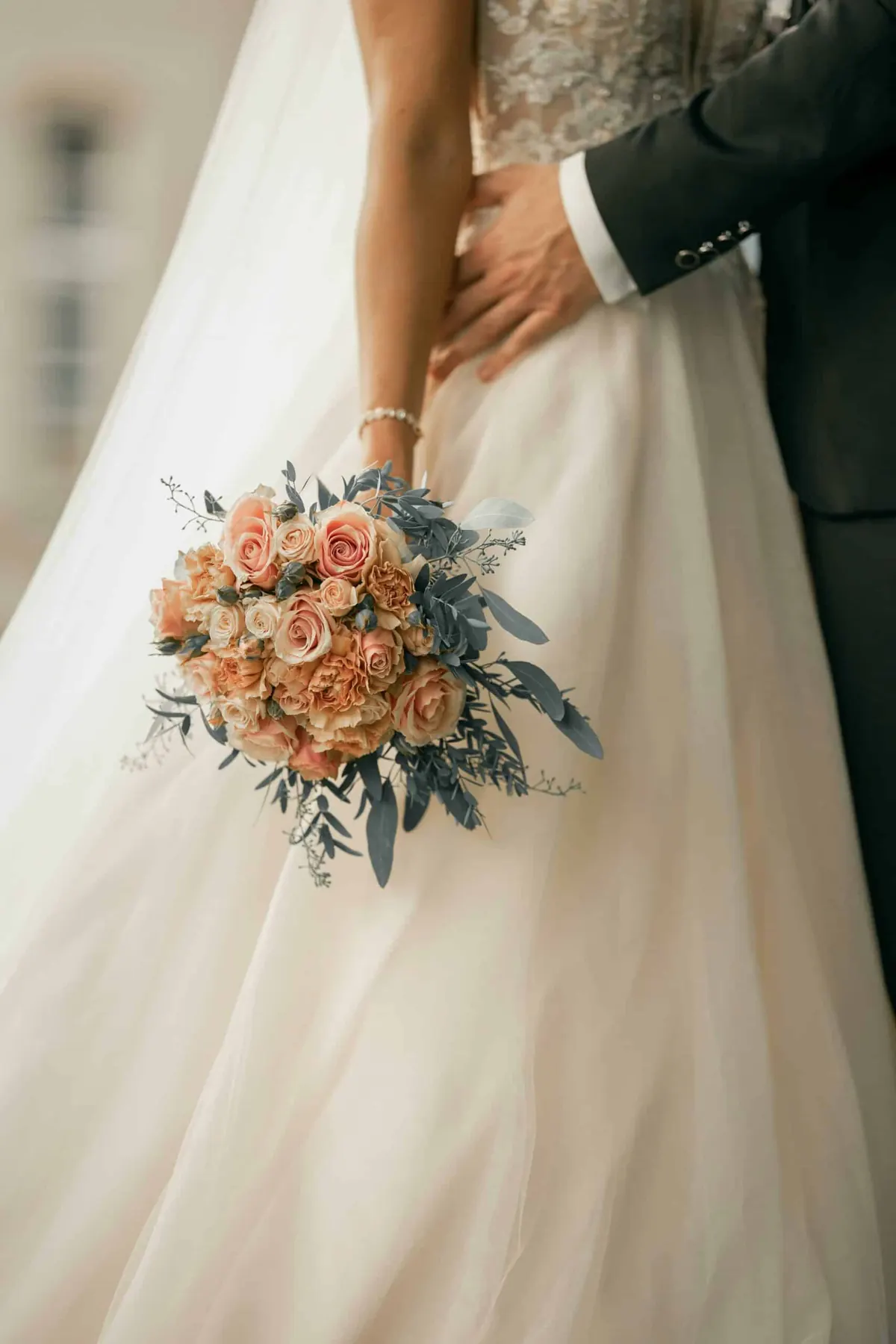 Véhicule décoré pour un mariage en Alsace